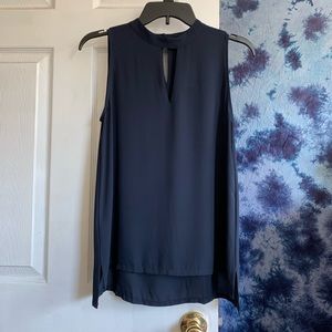 NWT LOFT High-Neck Keyhole Sleeveless Blouse